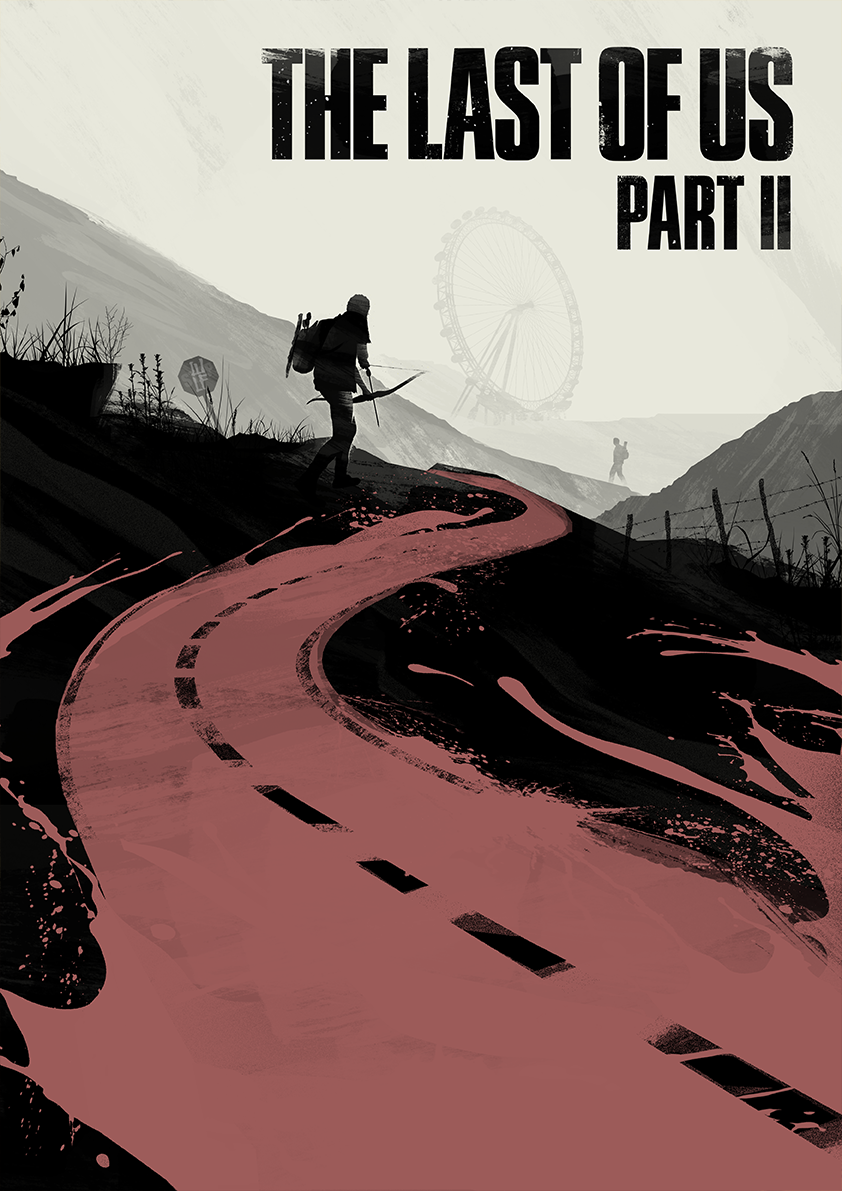 artistic cover art of the last of us 2 video game